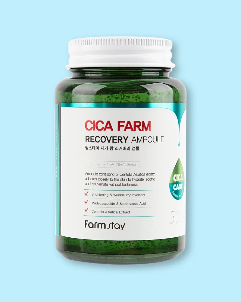 Ампульная сыворотка для лица Farmstay Cica Farm Recovery Ampoule, питательная, с центеллой, 250 мл