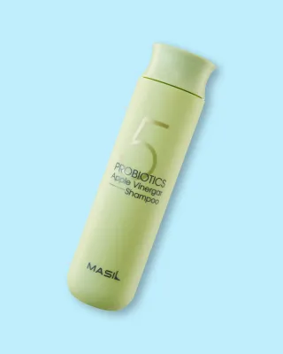 Шампунь Masil 5 Probiotics Apple Vinegar без сульфатов, с яблочным уксусом, для жирных волос, 300 мл