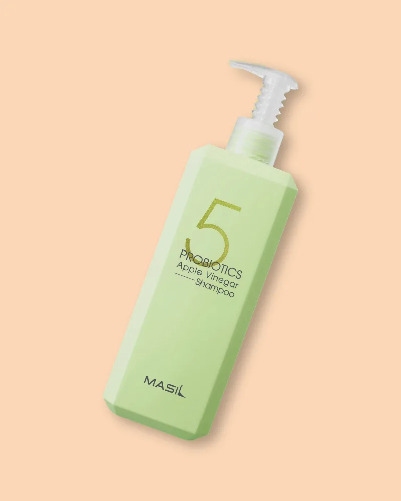 Шампунь Masil 5 Probiotics Apple Vinegar без сульфатов, с яблочным уксусом, для жирных волос, 150 мл / 300 мл / 500 мл