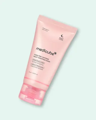 Ночная маска-плёнка для лица Medicube PDRN Pink Caffeine Night Wrapping Mask, с полинуклеотидами и кофеином, 75 мл