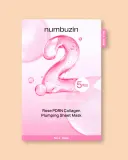 Тканевая маска для лица Numbuzin No.2 Rose PDRN Collagen Plumping Sheet Mask с коллагеном и PDRN, 33 мл × 5 шт — фото 1