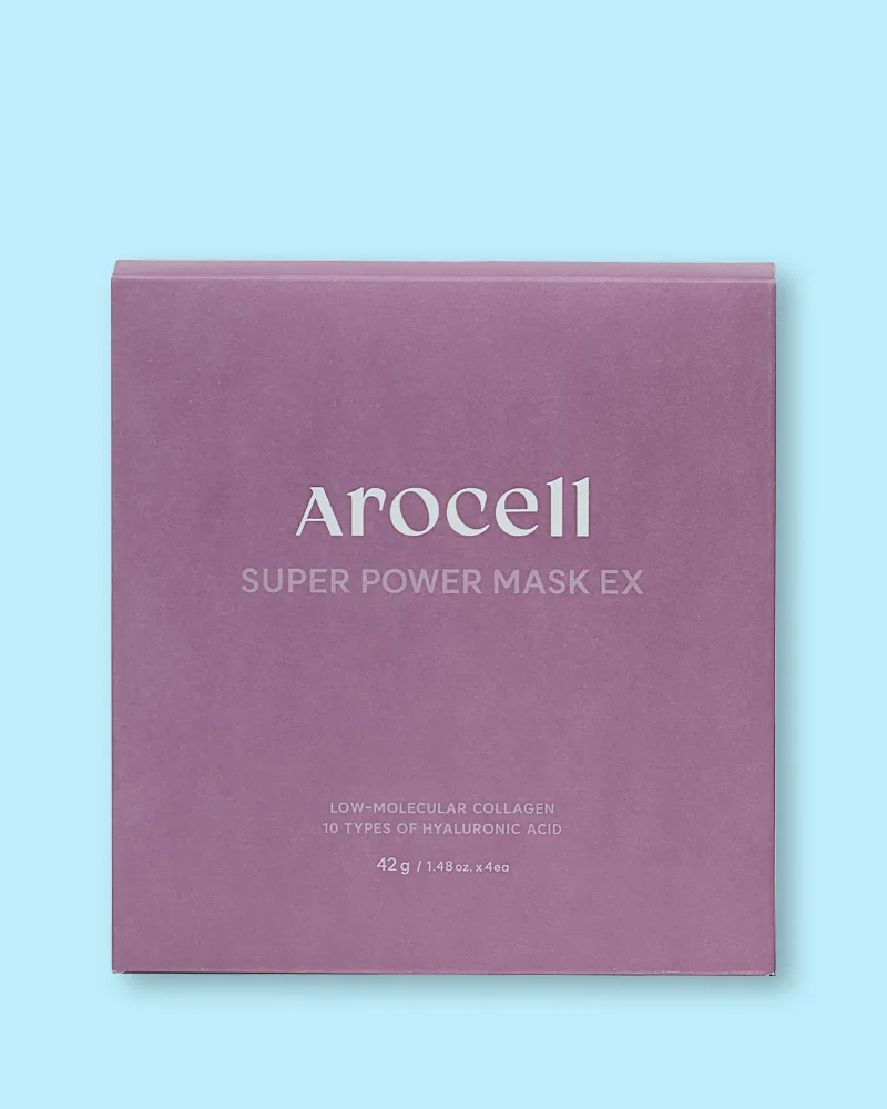 Гелевая маска для лица Arocell Super Power Mask Ex для сияния, 42 г x 4 шт