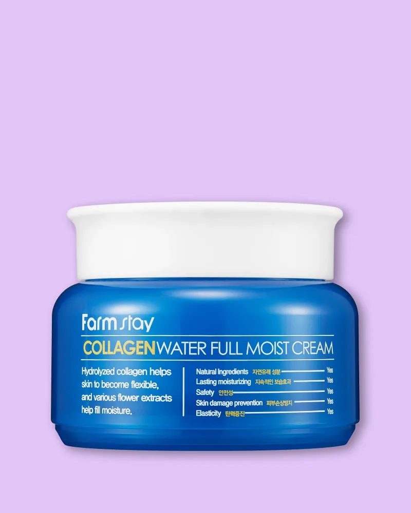Крем для лица FarmStay Collagen Water Full Moist Cream увлажняющий, с коллагеном, 100 г
