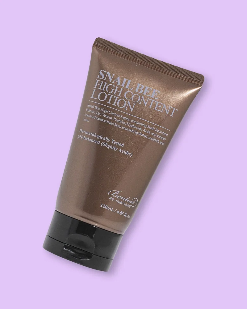 Лосьон для лица Benton Snail Bee High Content Lotion с муцином улитки и пчелиным ядом, увлажняющий, 120 мл