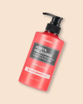 Лосьон для тела Kundal Honey & Macadamia Pure Body Lotion Pink Grapefruit, увлажняющий