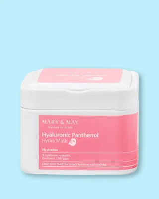Тканевые маски для лица Mary & May Hyaluronic Panthenol Hydra Mask, увлажняющие, 30 шт, 400 г