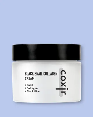 Крем для лица Coxir Black Snail Collagen Cream, против морщин, с муцином улитки и коллагеном, 50 мл