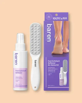 Набор для стоп Baren Foot Exfoliant Softener At Home Kit, для домашнего педикюра