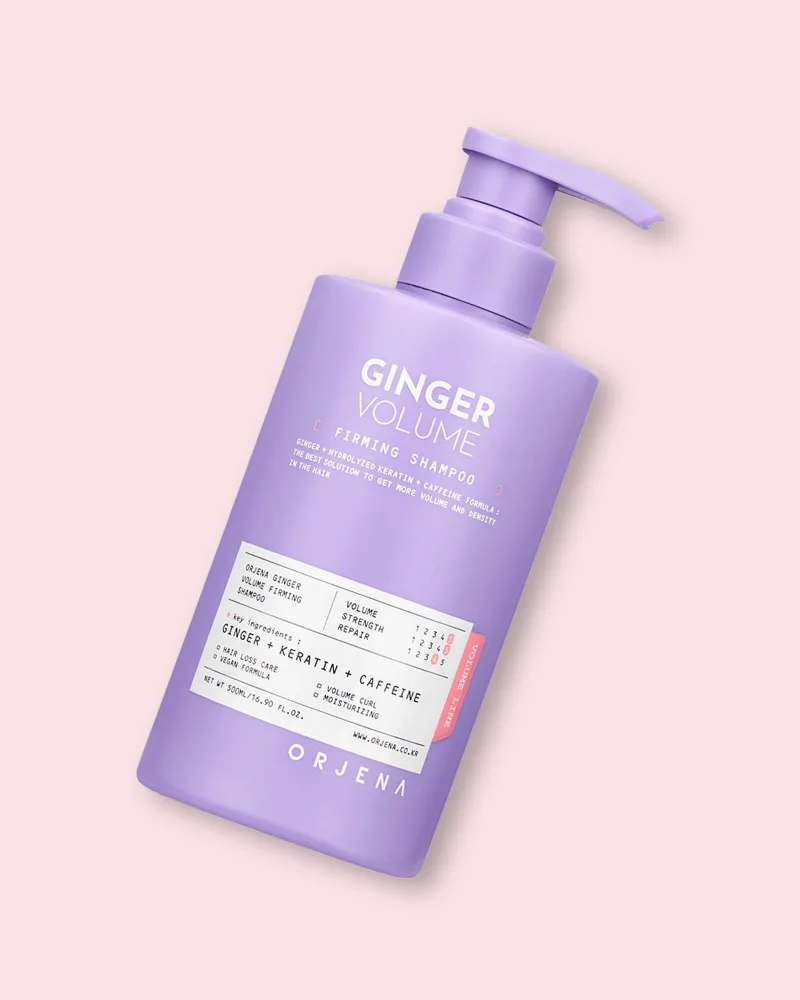 Шампунь Orjena Ginger Volume Firming укрепляющий, для объёма, 200 мл / 500 мл