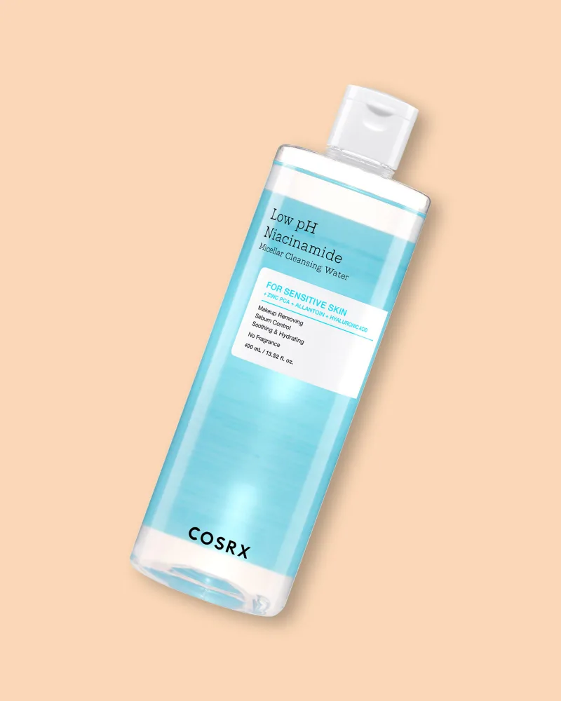 Мицеллярная вода COSRX Low pH Niacinamide Micellar Cleansing Water с ниацинамидом, контроль себума, 400 мл