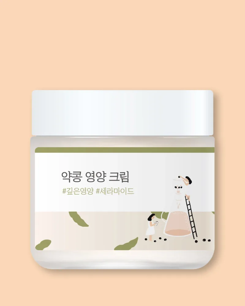 Питательный крем для лица Round Lab Soybean Cream с аденозином, против морщин, 80 мл