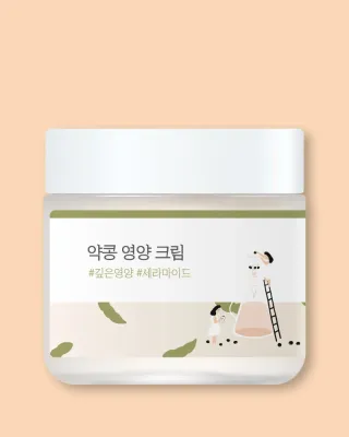 Питательный крем для лица Round Lab Soybean Cream с аденозином, против морщин, 80 мл