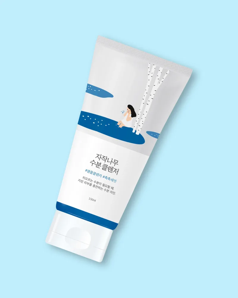 Гель для умывания Round Lab Birch Juice Cleanser мягкий, для чувствительной и обезвоженной кожи, 150 мл