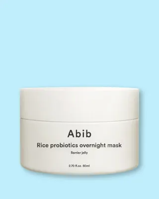 Ночная маска для лица Abib Rice Probiotics Overnight Mask Barrier Jelly гелевая, с рисом и пробиотиками, 80 мл