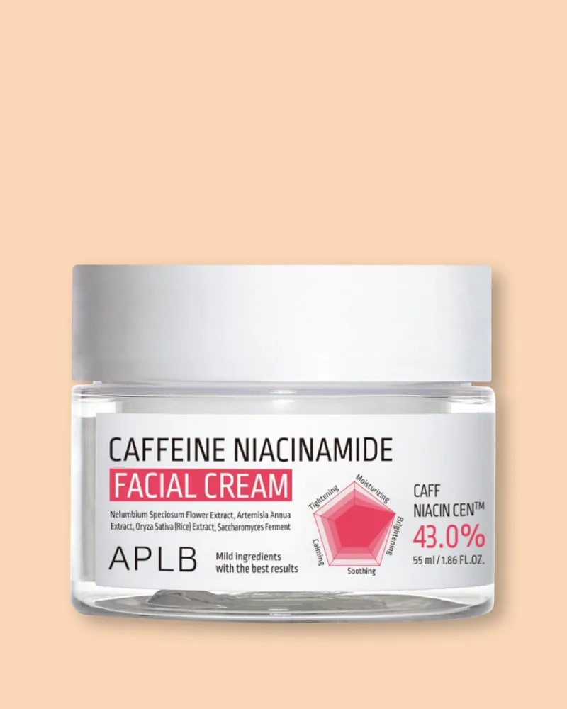 Крем для лица APLB Caffeine Niacinamide Facial Cream с кофеином и ниацинамидом, 55 мл