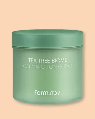 Пэды для лица Farmstay Tea Tree Biome Calming Toner Pad успокаивающие, с чайным деревом, 140 мл