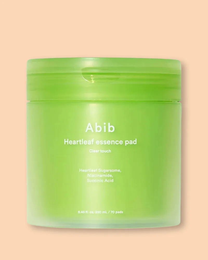 Пэды для лица Abib Heartleaf Essence Pad Clear Touch очищающие, с эссенцией, 70 шт, 250 мл