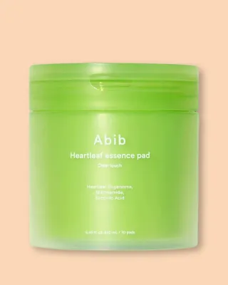 Пэды для лица Abib Heartleaf Essence Pad Clear Touch очищающие, с эссенцией, 70 шт, 250 мл