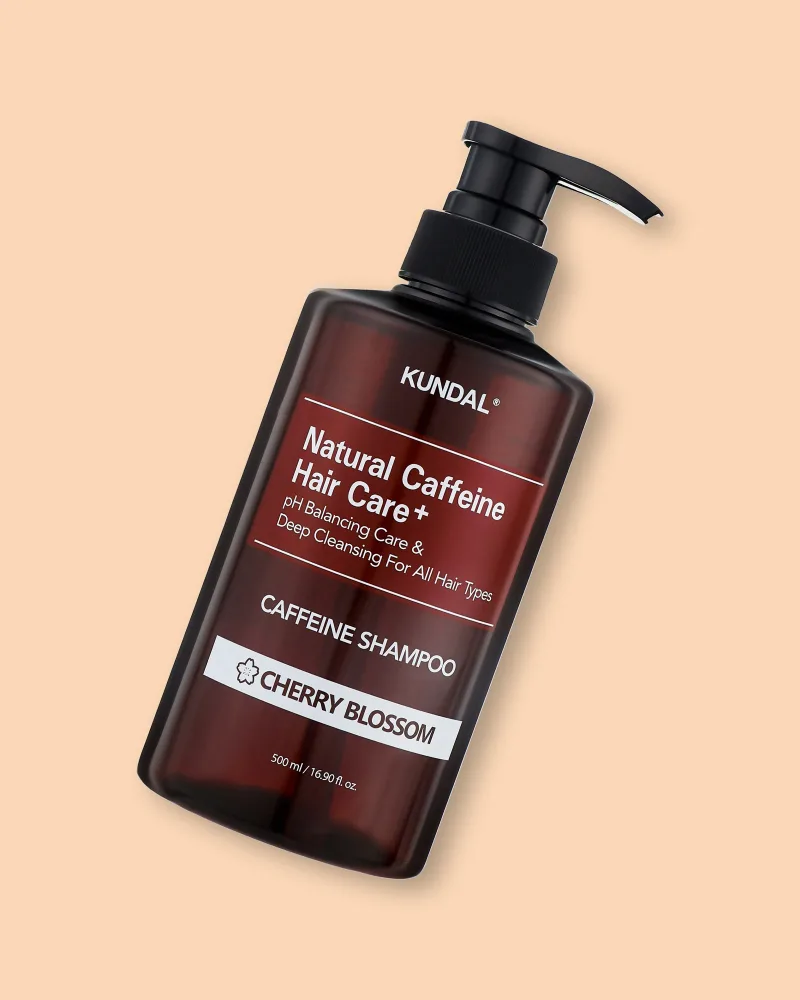 Шампунь Kundal Caffeine Shampoo Cherry Blossom с кофеином, аромат вишни