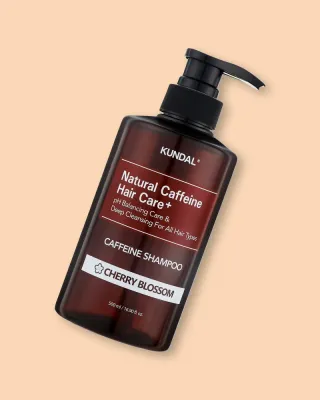 Шампунь Kundal Caffeine Shampoo Cherry Blossom с кофеином, аромат вишни
