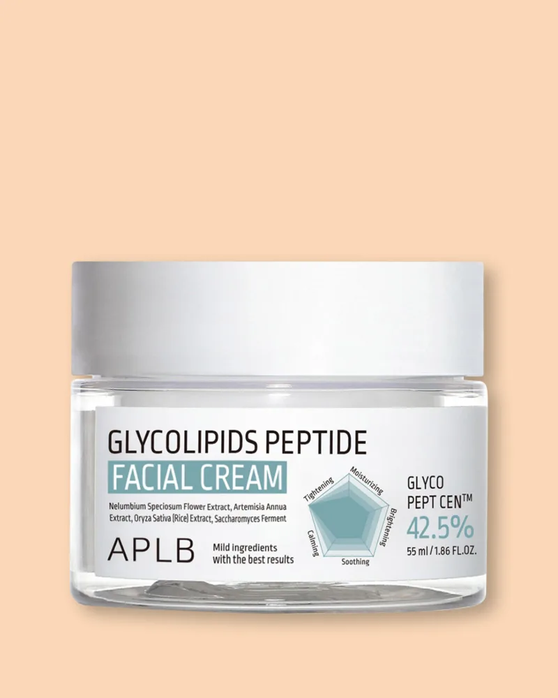 Крем для лица APLB Glycolipids Peptide Facial Cream с гликолипидами и пептидами, 55 мл
