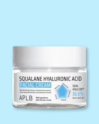 Крем для лица APLB Squalane Hyaluronic Acid Facial Cream со скваланом и гиалуроновой кислотой, 55 мл