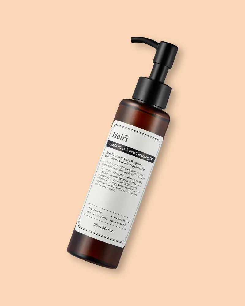 Гидрофильное масло Dear, Klairs Gentle Black Deep Cleansing Oil без минеральных масел, 150 мл
