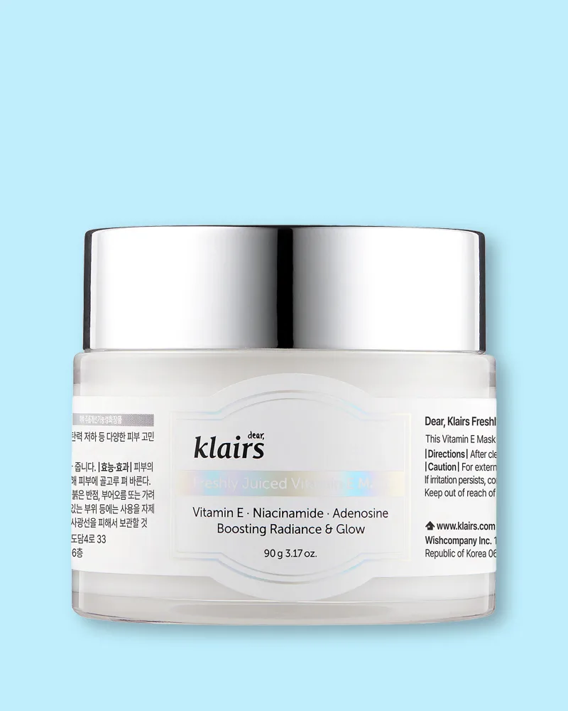 Маска для лица Dear, Klairs Freshly Juiced Vitamin E Mask питательная, увлажняющая, 90 г