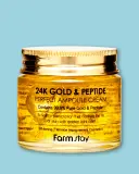 Крем для лица FarmStay 24K Gold & Peptide Perfect Ampoule Cream против морщин, с золотом и пептидами, 80 мл — фото 1