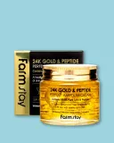 Крем для лица FarmStay 24K Gold & Peptide Perfect Ampoule Cream против морщин, с золотом и пептидами, 80 мл — фото 3