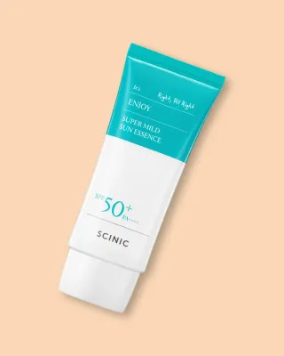 Солнцезащитная эссенция для лица Scinic Enjoy Super Mild Sun Essence, увлажняющая, SPF 50+, 50 мл
