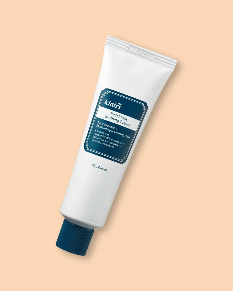 Крем для лица Klairs Rich Moist Soothing Cream, увлажняющий, питательный, для сухой и чувствительной кожи, 80 г