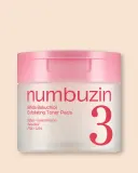 Отшелушивающие пэды для лица Numbuzin No.3 Bifida Bakuchiol Exfoliating Toner Pads с бакучиолом, 70 шт, 190 мл — фото 1