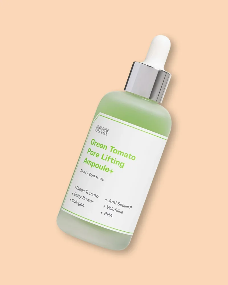 Сыворотка для лица Sungboon Editor Green Tomato Pore Lifting Ampoule+, лифтинг, сужающая поры, 75 мл