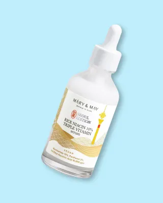 Сыворотка для лица Mary & May Rice Niacin 10% Triple Vitamin Serum, с ниацинамидом и витаминами, 80 мл