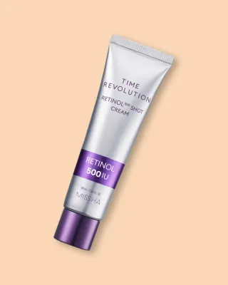 Крем для лица Missha Time Revolution Retinol 500 Shot Cream с ретинолом, восстанавливающий, для зрелой кожи, 60 мл