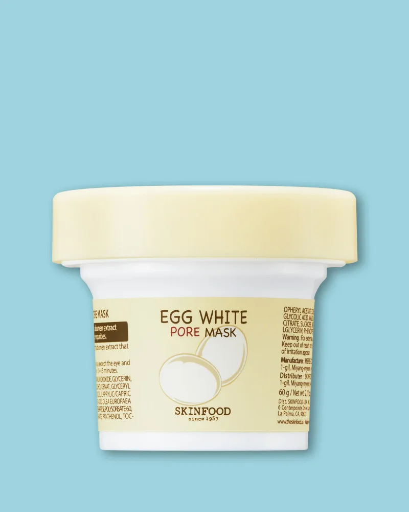 Маска для лица Skinfood Egg White Pore Mask, очищающая, сужающая поры, 125 г