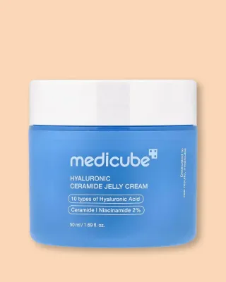 Крем-гель для лица Medicube Hyaluronic Ceramide Jelly Cream увлажняющий, с гиалуроновой кислотой и керамидами, 50 мл