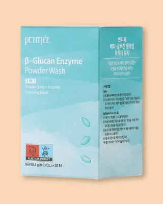 Энзимная пудра для умывания Petitfee & Koelf Beta-Glucan Enzyme Powder Wash с бета-глюканом, для чувствительной кожи, 1 г × 20 шт