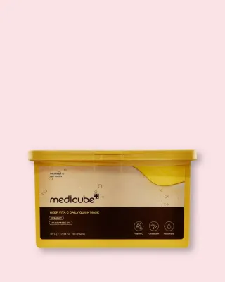 Экспресс-маски для лица Medicube Deep Vita C Daily Quick Mask, с витамином C, выравнивают тон, 30 шт, 350 г