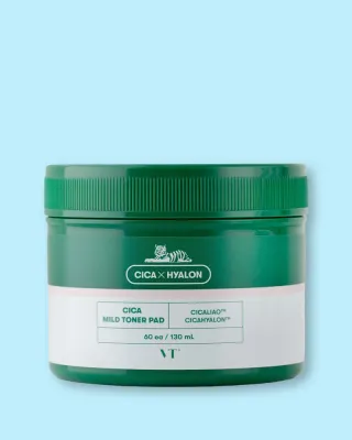 Пэды для лица VT Cosmetics Cica Mild Toner Pad, с центеллой, увлажняющие, 60 шт