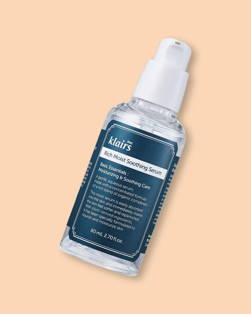 Сыворотка для лица Dear, Klairs Rich Moist Soothing Serum, успокаивающая, увлажняющая, 80 мл