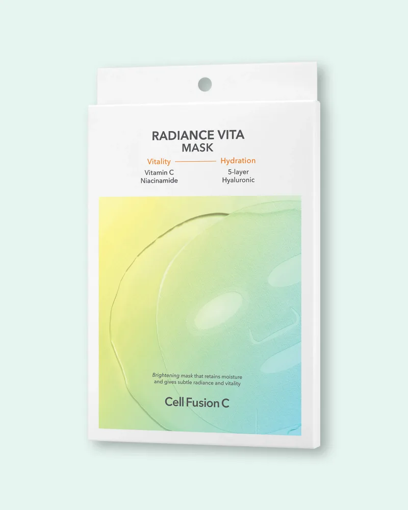 Тканевая маска для лица Cell Fusion C Radiance Vita Mask осветляющая, витаминная, 5 шт. по 25 мл