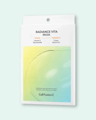 Тканевая маска для лица Cell Fusion C Radiance Vita Mask осветляющая, витаминная, 5 шт. по 25 мл