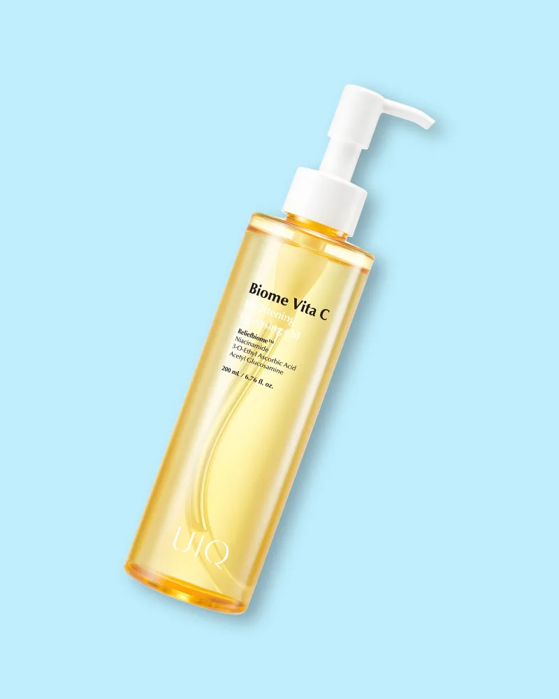Гидрофильное масло UIQ Biome Vita C Brightening Cleansing Oil, с витамином C, для чувствительной и проблемной кожи, 200 мл