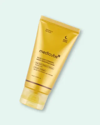 Ночная маска-плёнка для лица Medicube Kojic Acid Turmeric Night Wrapping Mask, с куркумой и койевой кислотой, 75 мл