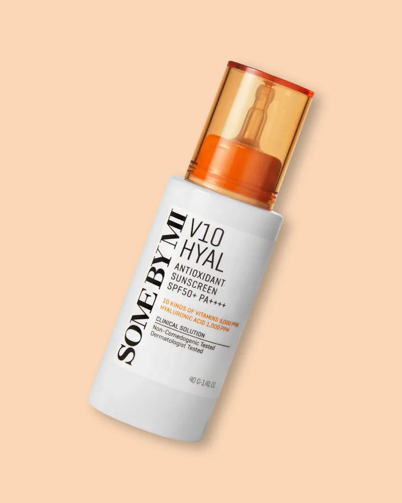 Солнцезащитный крем для лица Some By Mi V10 Hyal Antioxidant Sunscreen SPF 50+ PA++++, с гиалуроновой кислотой, 40 мл