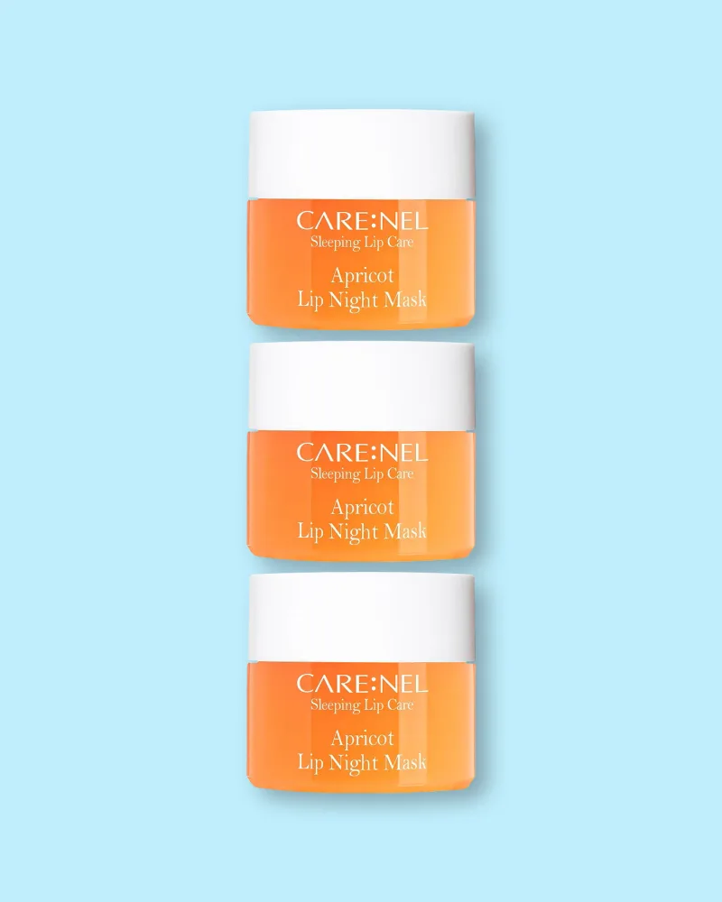 Ночная маска для губ Care:Nel Apricot Lip Night Mask абрикосовая, увлажняющая, 3 шт. по 5 г