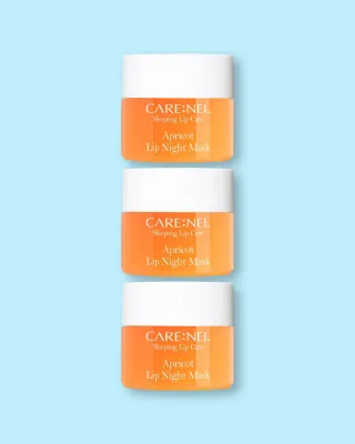 Ночная маска для губ Care:Nel Apricot Lip Night Mask абрикосовая, увлажняющая, 3 шт. по 5 г