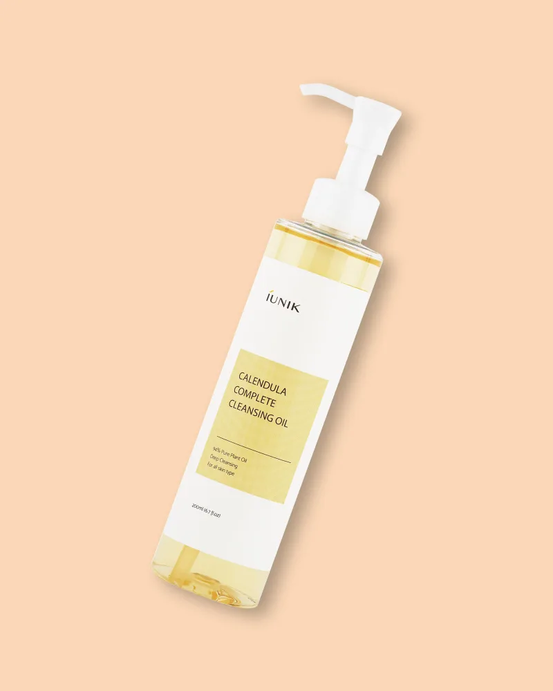 Гидрофильное масло iUNIK Calendula Complete Cleansing Oil, с календулой, успокаивающее, 200 мл